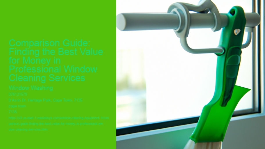 Comparison Guide: Finding the Best Value for Money in Professional Window Cleaning Services  